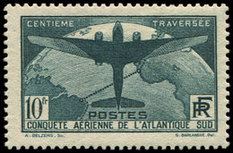 * EMISSIONS DU XXème SIECLE - 321   Atlantique Sud, 10f. Vert Foncé, TB - Unused Stamps