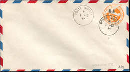 Let POSTE NAVALE MILITAIRE - Poste Navale 6 : Entier Postal US 6c. Orange, Surch. CASABLANCA T III, Obl. 1/12/( ), TB, S - Military Airmail