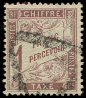 TAXE - 25   1f. Marron, Oblitéré, TB - 1859-1959 Covers & Documents