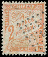 TAXE - 41   2f. Vermillon, Nuance Pâle, Obl. ANCRE, TTB - 1859-1959 Lettres & Documents