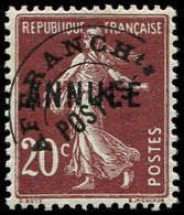 ** COURS D'INSTRUCTION - Préo 54-CI 1 Semeuse Camée, 20c. Lilas-brun, Surchargé ANNULE, TB - Cursussen