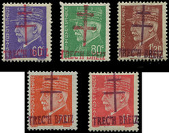 * TIMBRES DE LIBERATION - BRETAGNE TREICH BREIZ 6/10 : N°8 **, TB, Signés Mayer - Libération