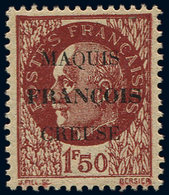 ** TIMBRES DE LIBERATION - MAQUIS FRANCOIS 1 : 1f50 Brun-rouge, TB - Libération