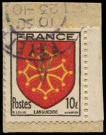 TIMBRES DE LIBERATION - SYLVANES LES BAINS 34C : 10f. Languedoc, Bdf, Obl. Sur Fragment, TB, Signé Mayer - Libération