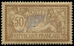 ** VARIETES - 120d  Merson, 50c. Brun Et Gris, Papier GC, Très Bien Centré, TTB - Used Stamps