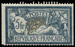 ** VARIETES - 123   Merson,  5f. Bleu Et Chamois, Variété De PIQUAGE VERTICAL, TB - Oblitérés