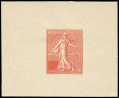 VARIETES - Semeuse Lignée, épreuve SANS La Valeur En ROUGE, TB - Used Stamps