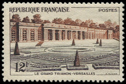 ** VARIETES - 1059a  Grand Trianon, Couleur Brun-violet Au Lieu De Vert, TB, Cote Maury - Used Stamps