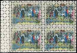 ** VARIETES - 1457   Duc De Berry, ANNULATION Des Rebuts, BLOC De 4 Bdf, TB - Used Stamps