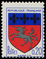 ** VARIETES - 1510j  Saint-Lô, Fleurs De Lys NOIRES, TB - Used Stamps