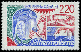 ** VARIETES - 2556a  Thermalisme, Faciale ROUGE Et Doigts COUPES, TB - Used Stamps