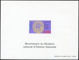 ** EPREUVES DE LUXE - 2812   Muséum Histoire Naturelle, FG ND, TB - Luxury Proofs