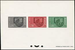 EPREUVES DE LUXE - Service 36/38 : Unesco 1966, épreuve Collective, TB - Luxury Proofs