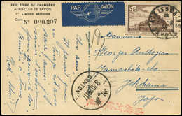 Let LETTRES DU XXe SIECLE - N°260 20/9/36 Aix-Les-B, CP Ill. + 5 Mots, Tarif Avion Japon, TB - Covers & Documents