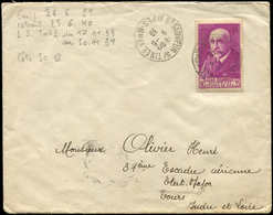 Let LETTRES DU XXe SIECLE - N°377A 9/8/39, Env. Intérieure, TB - Covers & Documents