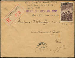 Let LETTRES DU XXe SIECLE - N°390 17/6/38 Lamorlaye, Env. Rec., TB - Lettres & Documents