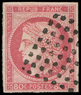 Colonies Générales - 21   80c. Rose, Oblitéré Losange De 64 Points, TB - Autres & Non Classés