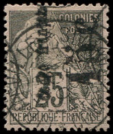 CONGO 7b : 15c. Sur 25c. Noir Sur Rose, Obl., TB - Other & Unclassified