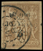 GUYANE 7 : 5c. Sur 30c. Brun De 1877, Obl., TB. Br - Other & Unclassified