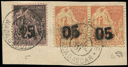 MADAGASCAR 4 PAIRE Et 5 Obl. TAMATAVE S. Fragt, TB - Other & Unclassified