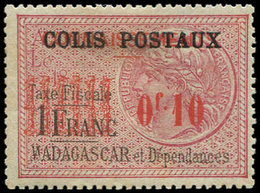 * MADAGASCAR Colis Px 2 : 0f.10 Sur 1f. Rose Et Noir, TB - Other & Unclassified