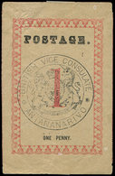 MADAGASCAR Courrier Consulaire Britannique 14 : 1p. Rose Rouge, TB, Cote Et N° Maury - Other & Unclassified