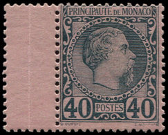 ** MONACO 7 : 40c. Bleu Sur Rose, Charles III, Bdf, TB - ...-1885 Prephilately