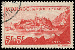 MONACO 194 : 5f. + 5f. Vermillon, Obl., TB - ...-1885 Prephilately