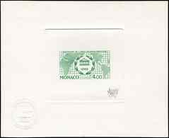 MONACO 1700 : Union Interparlementaire, épreuve D'artiste En Vert Signée, TB - ...-1885 Prephilately