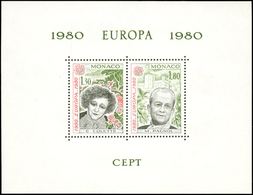 ** MONACO BF Spéciaux 13 : Europa 1980, TB - Bloques