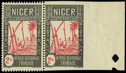 ** NIGER 30 : 2c. Gris Et Rouge, NON DENTELE Bdf Tenant à Normal, TB - Other & Unclassified