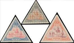 * OBOCK 60/62 : 2f., 5f. Et 10f. Triangulaires De 1894, TB - Autres & Non Classés
