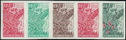 ** POLYNESIE FRANCAISE 35 : Cantines, BANDE De 5 ESSAIS De COULEUR, TB - Unused Stamps