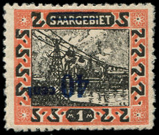 * SARRE 76 : 40c. Sur 1m. Rouge, Surcharge RENVERSEE, TB - Unused Stamps