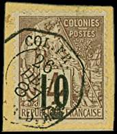 SENEGAL 3a : 10 S. 4c. Lilas-brun, T II, Oblitéré Sur Fragment, TB - Other & Unclassified