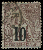 SENEGAL 3e : 10 S. 4c. Lilas-brun, T IX, Obl., TB - Other & Unclassified