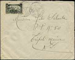 Let SYRIE 180 : 4p. S. 0p.25 Vert Noir, Surcharge TRES Déplacée, Obl. Càd DAMAS 19/11/32 S. Env., Arr. TRIPOLI MARINE, T - Other & Unclassified