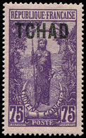 * TCHAD 32a : 75c. Violet Et Rose, SANS Surcharge 60, TB - Other & Unclassified