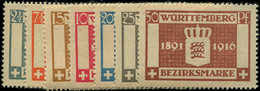 * ALLEMAGNE (ANCIENS ETATS) WURTEMBERG Service 71/77 : La Série, TB - Other & Unclassified