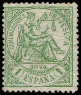 (*) ESPAGNE 148 : 1p. Vert, FAUX Pour Servir, TB - Used Stamps