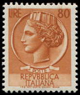 ** ITALIE 655 : 80l. Brun-rouge, TB - Used