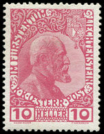 * LIECHTENSTEIN 2 : 10h. Carmin, TB - Unused Stamps