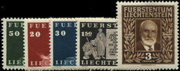 ** LIECHTENSTEIN 161/66 : Prince Jean II, La Série, TB - Unused Stamps