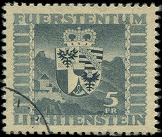 LIECHTENSTEIN 218 : 5f. Gris-bleu, Obl., TB - Unused Stamps
