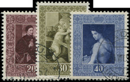 LIECHTENSTEIN 268/70 : La Série Tableaux, Obl., TB - Unused Stamps