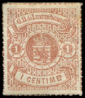 (*) LUXEMBOURG 16 : 1c. Brun-rouge, TB - 1859-1880 Coat Of Arms