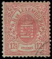 LUXEMBOURG 31 : 12 1/2 Rose, Obl., TB - 1859-1880 Coat Of Arms