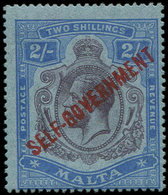 * MALTE 78 : 2s. Bleu Et Violet Sur Azuré, TB - Malta (...-1964)