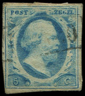 PAYS-BAS 1 : 5c. Bleu, Obl., TB - Used Stamps