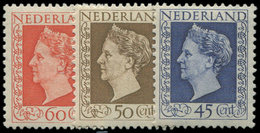 * PAYS-BAS 488/90 : Wilhelmine, TB - Used Stamps